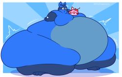 bbw big_ass big_breasts breasts bubble_butt cleavage huge_ass huge_breasts lifelinelemons lucario overweight pokemon pokemon_(species) tagme thick_thighs weight_gain wide_hips