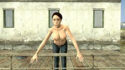 1girls 3d artist_request breasts citizen citizen_(half-life_2) citizen_(half-life_series) female female_only half-life half-life_(series) half-life_2 human human_female nipples solo topless valve_(company)