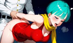 ai_generated anal anal_sex bulma_briefs_(dragon_ball_z_boo_saga)