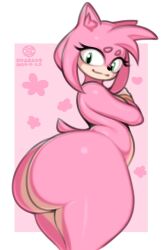 1girls amy_rose amy_rose_(sonic_movie) anthro artist_name ass ass_focus big_ass bottom_heavy female female_focus female_only green_eyes nude nude_female onaeane original_film paramount_pictures pear-shaped_figure pear_shaped pear_shaped_female pink_arms pink_fur sega small_breasts smile solo solo_focus sonic_(series) sonic_the_hedgehog_(film) sonic_the_hedgehog_(series) sonic_the_hedgehog_3_(film) straight_hair tagme voluptuous voluptuous_female wide_hips