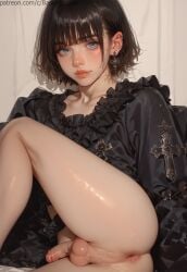 ai_generated anus ass balls basehentaiai femboy otoko_no_ko penis trap yaoi