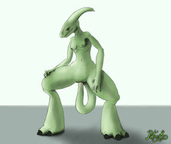 alien breasts female green_skin improvised_dildo insertion lizard long_legs long_tail masturbation monster nude penetration petresko pussy pussy_juice reptile scalie solo standing tail_masturbation vaginal_insertion vaginal_penetration vaginal_penetration