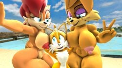 1boy 1girls 3d anthro archie_comics beach big_breasts breasts bunnie_rabbot bunny canine chipmunk cub daemont92 female fox large_breasts male male/female/female nipples nudity older_woman rabbit sally_acorn sega selfie sonic_(series) sonic_the_hedgehog_(archie) sonic_the_hedgehog_(comics) sonic_the_hedgehog_(series) source_filmmaker squirrel tails_the_fox thick_thighs voluptuous wide_hips young young_boy