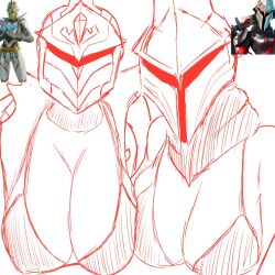 2girls big_breasts breasts_out eternal_knight female_knight fortnite fortnite:_battle_royale helmet request sketch spectra_knight_(fortnite) stupidroach