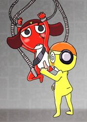 alien amphibian blush bondage bondage bound frog giroro keroro_gunsou kululu kururu unknown_artist