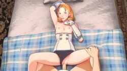 1boy 1girls animated annette_fantine_dominic arms_up black_panties blue_eyes blush breasts choker clitoris clothed_sex cum cum_in_pussy cum_inside fire_emblem fire_emblem:_three_houses gloves lying lying_on_back lying_on_bed medium_breasts nintendo nipples no_sound open_mouth overused23 panties panties_aside partially_clothed penis pov pussy sex short_hair strawberry_blonde_hair tagme video white_gloves