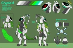 absurd_res android anthro ball color_swatch digital_media_(artwork) genitals green_eyes hi_res horn looking_at_viewer machine male model_sheet odradek open_mouth penis robot scanner simple_background solo spaceg3n standing synth_(vader-san) synthetic tail text