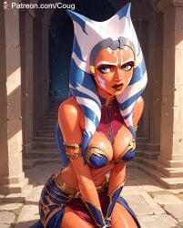 1girls ahsoka_tano ai_generated cougwe stable_diffusion star_wars