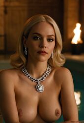 a-mediaa ai_generated blonde_hair blue_eyes breasts emma_frost female female_only marvel marvel_comics nipples nude nude_female realistic white_queen x-men