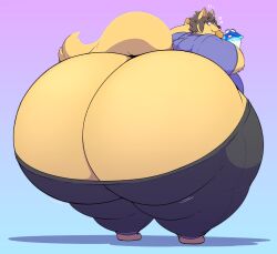 1boy big_ass bubble_butt furry huge_ass hyper_ass noirbutt tagme thick_thighs wide_hips