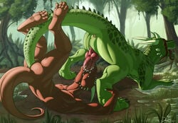 2013 abs all_fours anal anal_sex anthro anthro_on_feral anus argonian ass ass_up balls barefoot biceps big_penis brown_skin brunalli claws closed_eyes color cum cum_in_mouth cum_inside danza day dinosaur erection fangs fellatio feral forest furry gay genital_vent grass green_claws green_markings green_scales green_skin horn interspecies irrumatio knot leg_grab legs_up lizard long_tongue lying male male_only manly mist moss muscles nature no_humans nude on_back on_ground open_mouth oral oral_sex orgasm outdoors paws pecs penetration penis pink_penis presenting presenting_hindquarters puddle raised_leg red_body red_markings red_skin reptile scalie sex shadow sharp_teeth shiny skin skyrim slit spikes sucking swamp tail_sex teeth the_elder_scrolls thick_penis toe_claws tongue tongue_out tree upside-down video_games water wet yaoi