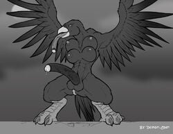 1futa abs anthro areola avian balls beak breasts cum cumdrip dangling_testicles demon-man diphallia diphallism erect erect_nipples erection fat_mons feathers full-package_futanari furry futa_only futanari gigantic_penis herm hermaphrodite huge_cock huge_testicles hyper hyper_penis intersex large_areolae large_breasts large_penis large_testicles looking_at_viewer monochrome monster monster_girl multi_breast multi_genitalia multi_penis muscles muscular muscular_futanari nipples penis penis_out penis_tongue perky_breasts pose precum pussy solo solo_futa talons testicles thick_thighs thighs tongue vagina veiny_penis wings