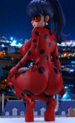 1girls 3d 3d_(artwork) ass ass_bigger_than_head big_ass big_breasts bimbo_body blue_eyes blue_hair bodysuit breasts_bigger_than_head busty curvaceous curvy curvy_female curvy_figure eye_mask female female_only high_heels huge_ass huge_breasts ladybug_(character) large_ass large_breasts latex latex_clothing latex_suit looking_back looking_back_at_viewer marinette_dupain-cheng miraculous:_tales_of_ladybug_and_cat_noir miraculous_ladybug nipple_bulge platform_heels ponytail pouty_lips rear_view red_high_heels ruidx solo squatting superheroine thick_ass thick_thighs thin_waist very_high_heels voluptuous voluptuous_female