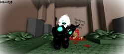1female 1females 1girls 3d alone big_breasts black_body black_breasts black_sword black_tits breasts curvy curvy_body curvy_female curvy_figure die_of_death die_of_death_(roblox) female genderbent green_face green_nipples hair model monster not_furry posing pursuer pursuer_(die_of_death) r63 render rendered roblox roblox_game roblox_studio rule63 rule_63 scameows screencap screenshot solo solo_female solo_focus thick_thighs vignette white_hair