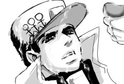 cum cum_on_face cumshot diamond_is_unbreakable dilf gay jojo's_bizarre_adventure jotaro_kujo male male_only penis waiting_for_cum yaoi