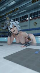 3d breasts female hashimoto_kiriko kiriko_(overwatch) lapis_lazuli002 mirrorwatch nipples nude overwatch overwatch_2 pussy