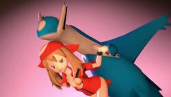 1girl 3d animated female human latios male may_(pokemon) mp4 pale_skin pamperpanzer pink_background pokémon_(species) pokemon pokemon_(species) pokephilia sound tagme video what