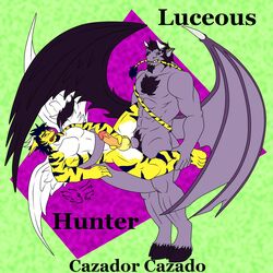 anthro furry gay hunter hunterramirez luceous male no_humans sex wings