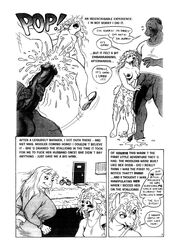 1990s 1997 20th_century after_sex anthro areola balls big_breasts blush bottomless breasts comic cum cum_in_pussy cum_inside dialog donkey english_text equine erect_nipples erection female huge_breasts karno male messy nipples nude orgasm page_9 penis shame tagme text