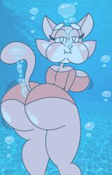 1girls air_bubbles big_booty big_butt big_butts bubbles cat_girl dat_ass female furry_art furry_girl ga-bi17 girl shima_luan solo super_planet_dolan underwater youtube