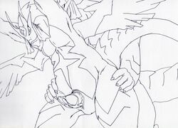 alien anal dororo dragon dragon_dororo dragon_keroro furry horn keroro keroro_gunsou male mask multiple_males no_humans slit wings yaoi