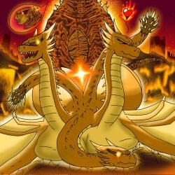 burning godzilla from european mythology by tapiathiag52803