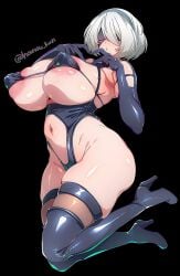 1girls android android_girl big_breasts blindfold blindfolded breasts female female_focus female_only housou-kun large_boobs large_breasts light-skinned_female light_skin nier nier:_automata nier_(series) robot robot_girl robot_humanoid solo solo_female solo_focus thick_thighs thighs video_game_character white_hair white_hair_female yorha_2b