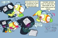 amphibian art_class doggy_style drawing frog fucked_from_behind gay gay_sex jack-o_pose keronian keroro_gunsou mekeke putata yeetymcbeet