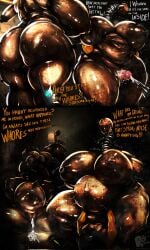 2_missing_limbs after_sex amputee ass belly belly_grab big_breasts big_butt bodily_fluids breasts coil-head_(lethal_company) cowgirl_position cum cum_inside dialogue disability female from_front_position genital_fluids genitals group herm hi_res human humanoid inflation intersex intersex/female lethal_company mammal navel nipples on_bottom on_top penis rongodombo sex size_difference smile sound_effects spring thick_thighs thigh_sex