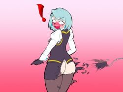 ! embarrassed embarrassed_nude_female enf hook karuma_mei rnp senftember senftember_(2025) torn_clothes torn_pantyhose torn_skirt