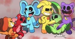 anal_sex bobby_bearhug bubba_bubbaphant catnap_(poppy_playtime) commission commissioner_upload critters_(poppy_playtime) cum cum_inside dogday_(poppy_playtime) hoppy_hopscotch kickinchicken_(poppy_playtime) no_humans oral oral_sex poppy_playtime poppy_playtime_(chapter_3) smile smiling smiling_critters