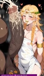 2boys 2femboys ai_generated azataai balls big_balls big_testicles black_penis blonde_hair blush braided_hair cock dark-skinned_dom dark-skinned_male dark_skin elden_ring erect_nipples femboy fringe fromsoftware gay girly golden_eyes golden_hair golden_lipstick golden_tongue hot_spring huge_cock human human_male interracial light-skinned_femboy light-skinned_male light_skin lipstick_mark looking male male/male male_on_femboy male_on_male male_only miquella naked naked_femboy naked_male netorare nipples ntr nude nude_femboy nude_male penis precum precum_leaking shadow_of_the_erdtree size_difference smegma standing_in_water testicles tongue tongue_out twink veiny_penis yaoi