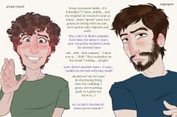 2boys aroused asperger black_hair blush blush_lines brown_eyes brown_hair confused daddy digital_drawing_(artwork) digital_media_(artwork) donation_incentive dumb dumb_male encouraging facial_hair giving_money green_eyes hot innocence innocent intellectual_disability introduction knowing_look livestream male male_only mental_disability mr_shrink nervous nervous_face nervous_male nervous_smile no_sex older_male original_character recording recording_video requesting retard shirt smiling_at_viewer step-incest step_dad step_family streamer streaming stupid talking talking_to_viewer trusting tshirt turned_on waving waving_at_viewer waving_hand younger_male