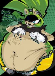 after_vore anthro belly big_belly blush dialogue duo female hi_res idw_publishing oral_vore sacred_zoroark same_size_vore sega sonic_the_hedgehog_(comics) sonic_the_hedgehog_(idw) sonic_the_hedgehog_(series) stomach_bulge surge_the_tenrec vore