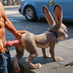 123kubik 3d ai_generated cute_face disney doggy_style furry judy_hopps knot nick_wilde paws pussy realistic realistic_fur small_breasts vagina vaginal_penetration vaginal_sex zootopia