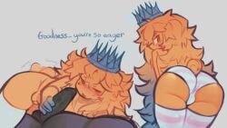 2d ass balls balls_in_panties blush bulge butt_focus cock dick femboy flustered forsaken_(roblox) handjob holding_penis itrapped itrapped_(forsaken) looking_at_viewer looking_back male panties penis roblox roblox_game robloxian small_tail sweat sweatdrop tagme tail thick_thighs thigh_highs thighhighs tumorpilled