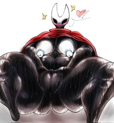1girls 2_horns alternate_body_type alternate_breast_size arthropod artist_name big_ass big_breasts big_butt black_body black_skin breasts bubble_ass bubble_butt bug bug_girl female female_only hollow_knight hollow_knight:_silksong hornet_(hollow_knight) junebelle large_ass large_breasts large_butt silksong