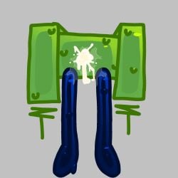 asshole backpack_(hfjone) cum cum_in_asshole exposed_ass glory_hole glory_wall green_backpack hfj_one hfjone liam_plecak_(hfjone) male object_show object_shows solo_male stunned sweat tired