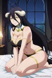 ai_generated albedo_(overlord) bikini breasts female girl lingerie overlord_(maruyama) pinku pinku.ai pinkuai thighs