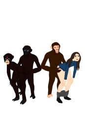 20th_century_studios anaya_(planet_of_the_apes) disney human_on_anthro mae_(planet_of_the_apes) noa_(planet_of_the_apes) planet_of_the_apes sex soona_(planet_of_the_apes) thorman_05