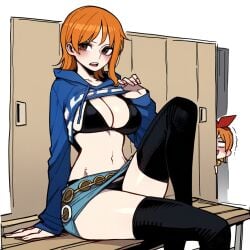 ai_generated female female_only lustfulsketches nami_(one_piece) one_piece