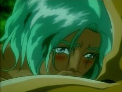 1990s_(style) 1993 1boy amano_megumi_(urotsukidouji) animated arm_held_back bent_over blue_eyes blush bouncing_breasts breasts chojin_(urotsukidouji) dark-skinned_female dark_skin demon doggy_style earrings english_text feet_out_of_frame fellatio female female_masturbation female_orgasm from_behind functionally_nude green_hair groping interspecies jewelry lipstick lowres makeup masturbation medium_breasts moaning monster monster_sex multiple_heads music nipples oral orgasm panties partially_undressed rape restrained retro_artstyle sex sex_from_behind short_hair single_earring sound spread_legs standing standing_sex straight subtitled tagme transformation underwear undressing urotsukidouji vaginal_penetration video