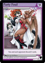 alcohol bat beverage big_breasts breasts furoticon furry nurse skunk tcg trading_card_game