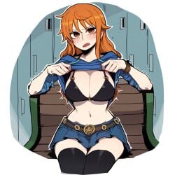 ai_generated female female_only lustfulsketches nami_(one_piece) one_piece