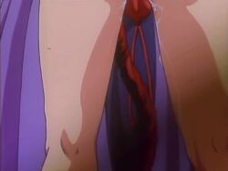 1990s_(style) 1996 animated animated ass ass_focus ass_shake female injuu_gakuen_la_blue_girl kai_fubuki legs pussy_juice retro_artstyle tagme thighs vaginal_penetration