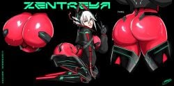 ass_focus breasts pinup robot robot_girl sparkietheartist virtual_youtuber vshojo vtuber zentreya zentreya_(cyborg)