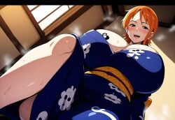 ai_generated ashitsutta female female_only kimono nami_(one_piece) one_piece