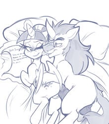 alicorn ask_twibra balls bed bluntwhiskey equine fangs female feral friendship_is_magic hooves horn horse king_sombra_(mlp) lying male my_little_pony note paper penis pillow pony pussy quill tongue twilight_sparkle_(mlp) unicorn wings