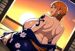 ai_generated ashitsutta female female_only kimono nami_(one_piece) one_piece