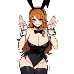 ai_generated bunnysuit female female_only lustfulsketches nami_(one_piece) one_piece